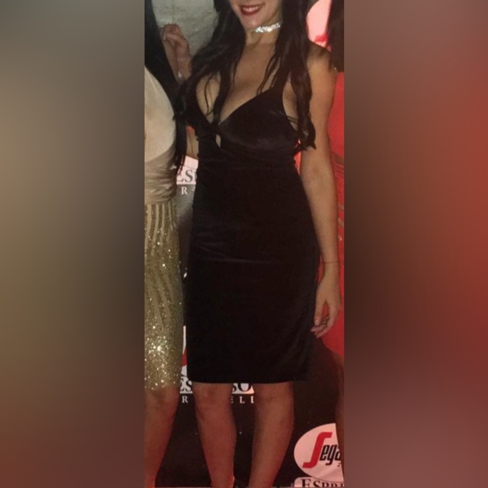 Beautiful black velvet dress